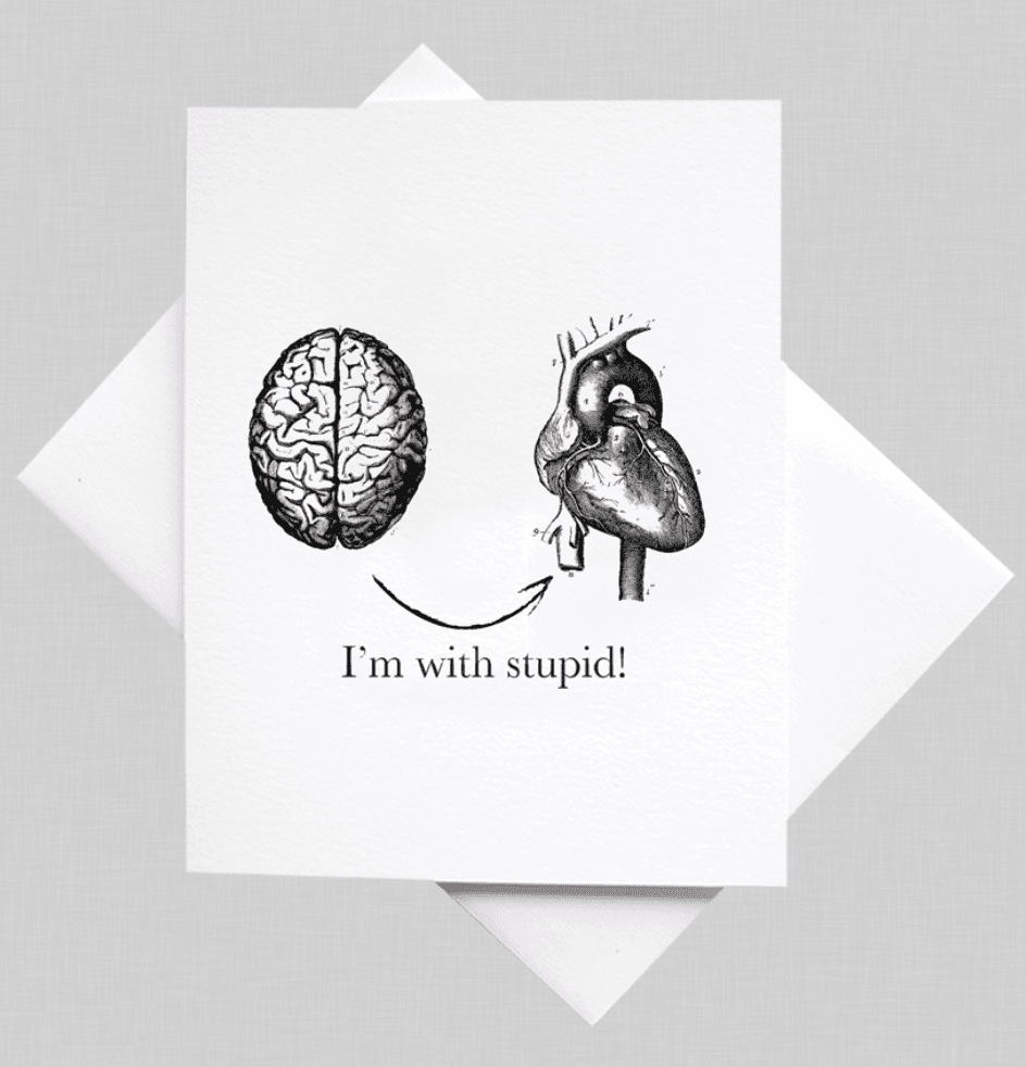 I'm With Stupid Card CARDIDEOLOGY