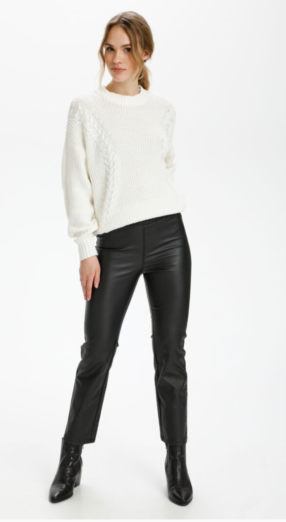 Ada Vegan Leather Crop Pant