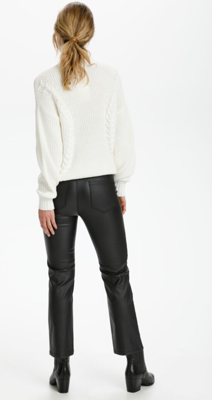 Ada Vegan Leather Crop Pant