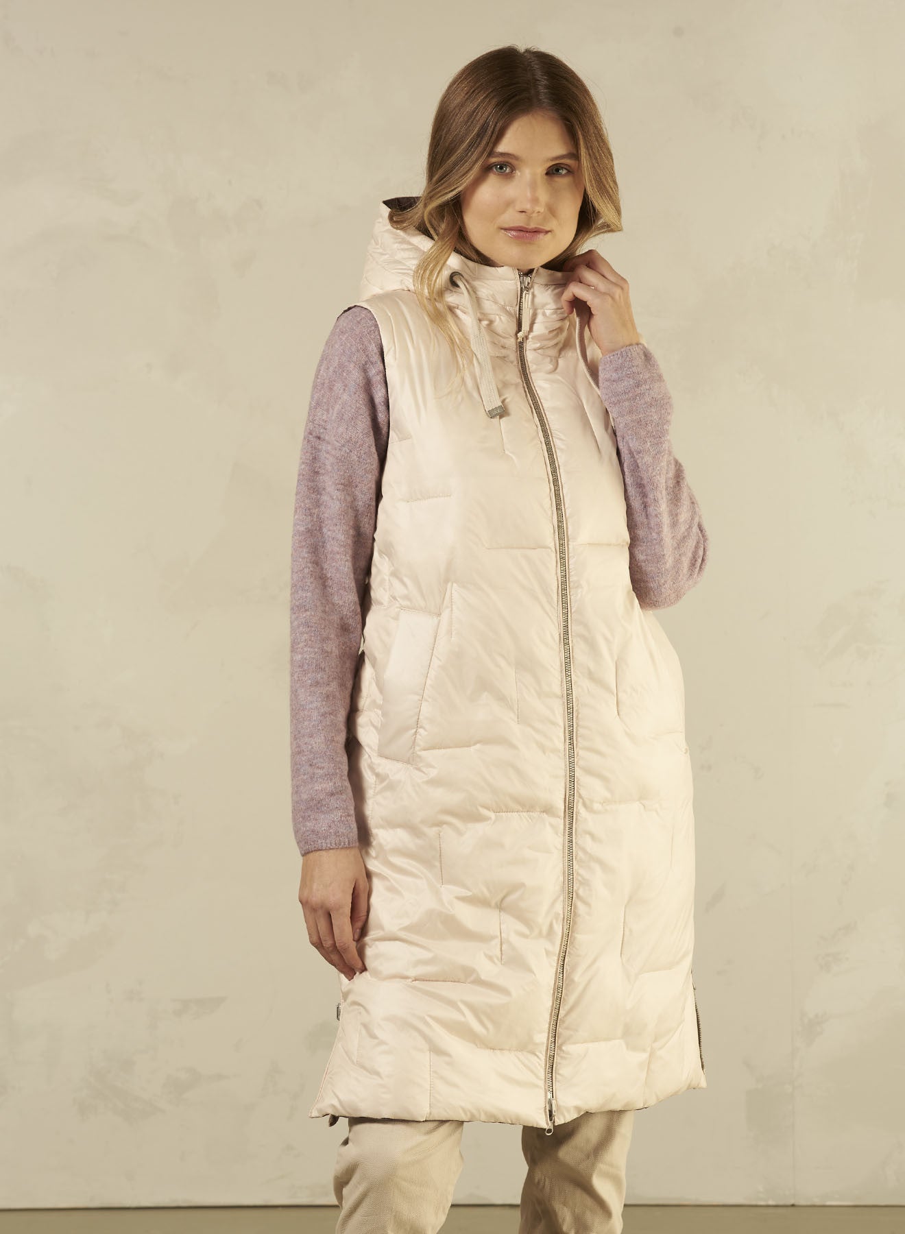 Long Hooded Vest