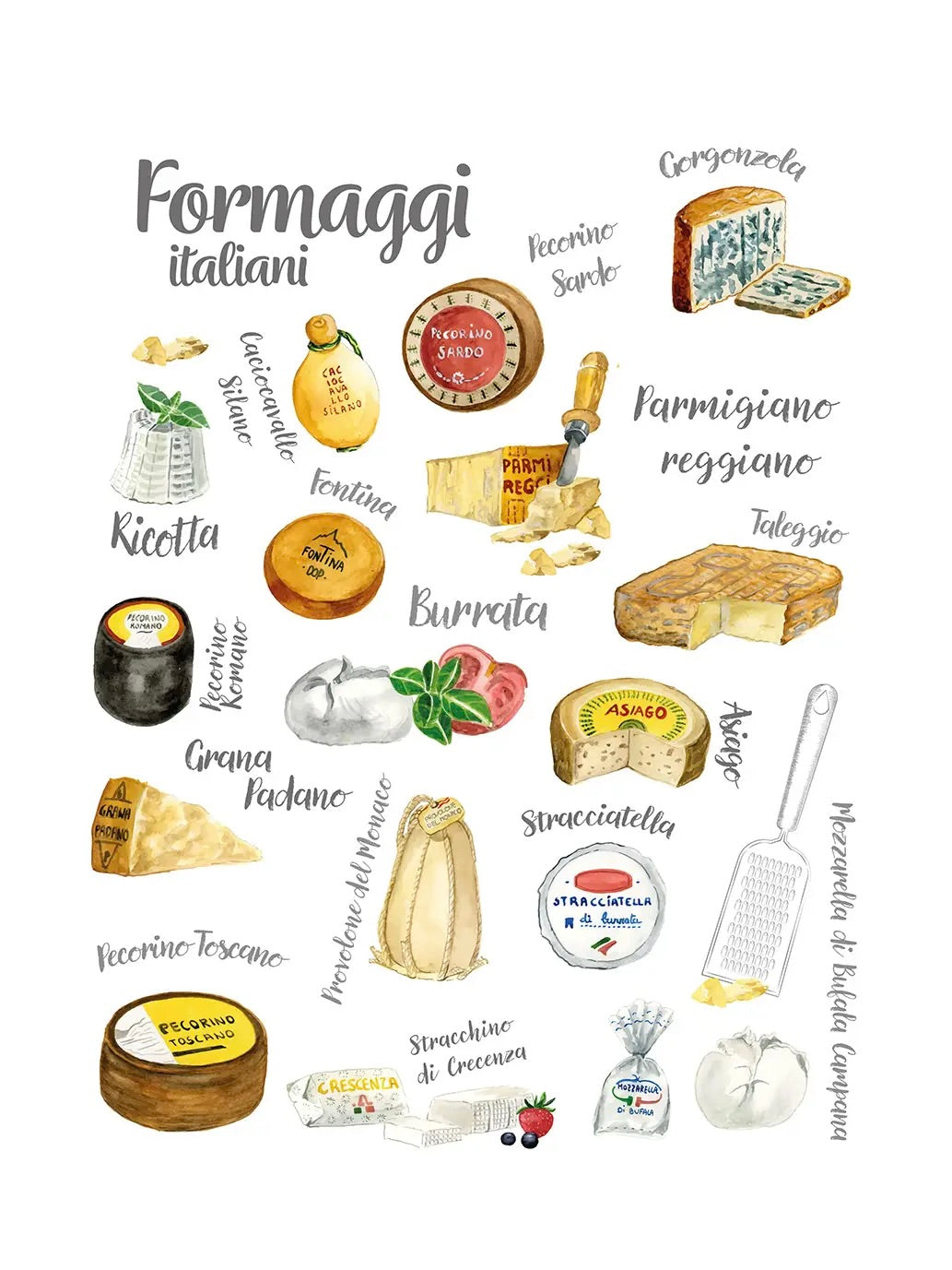 FORMAGGI TEA TOWEL FAIRE