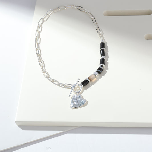 CHAIN HEART PENDANT NECKLACE