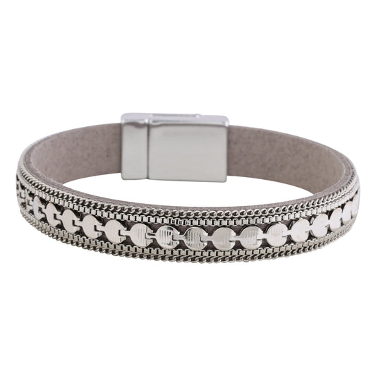METALLIC ORNAMENT MAGNETIC BRACELET