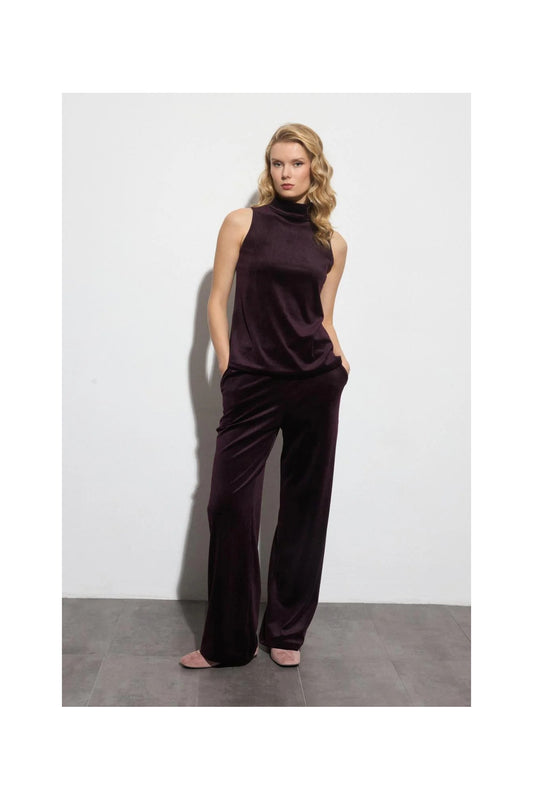 PULL-ON VELVET PANT