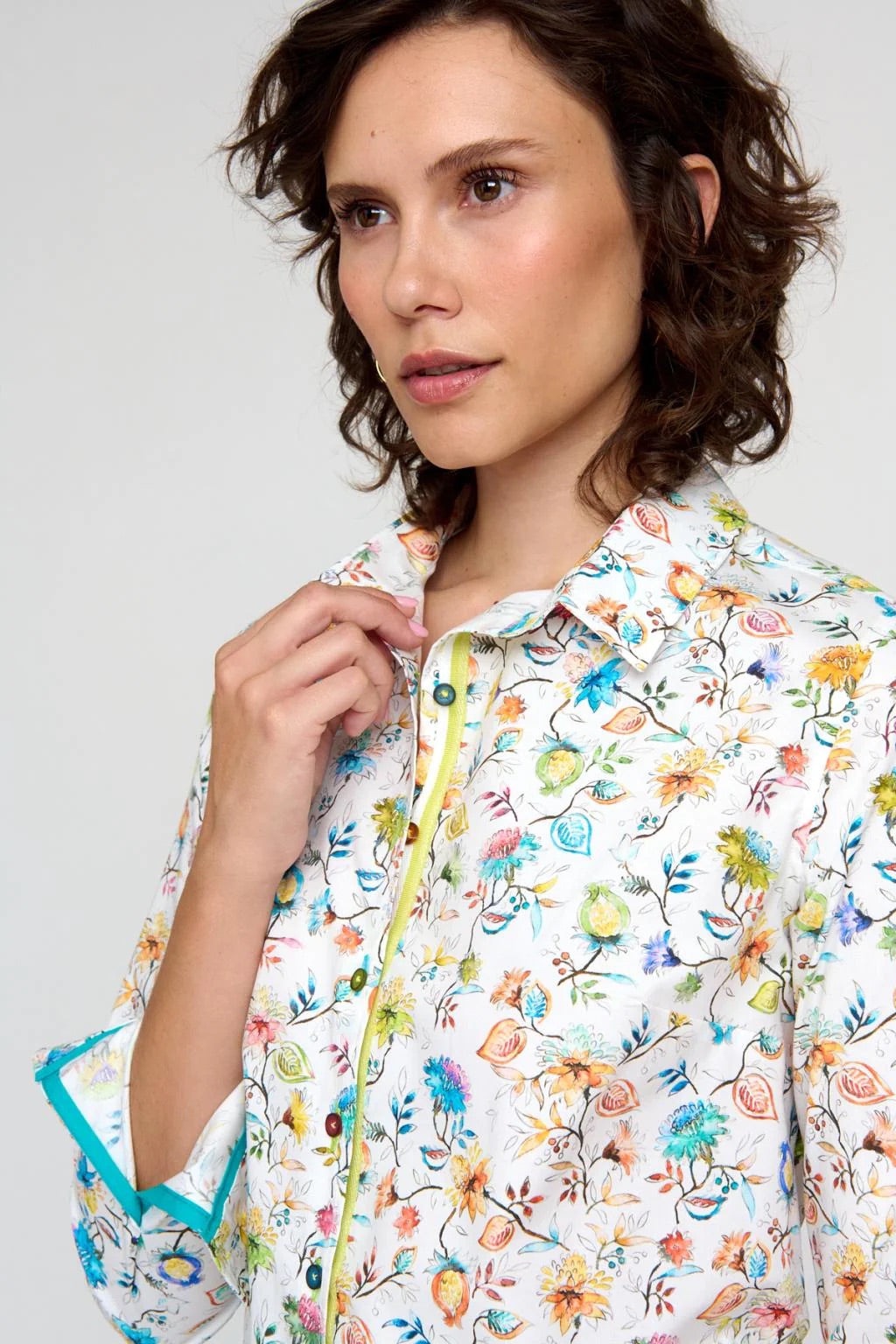 CECELA FLORAL SHIRT TINTA & BARILOCHE