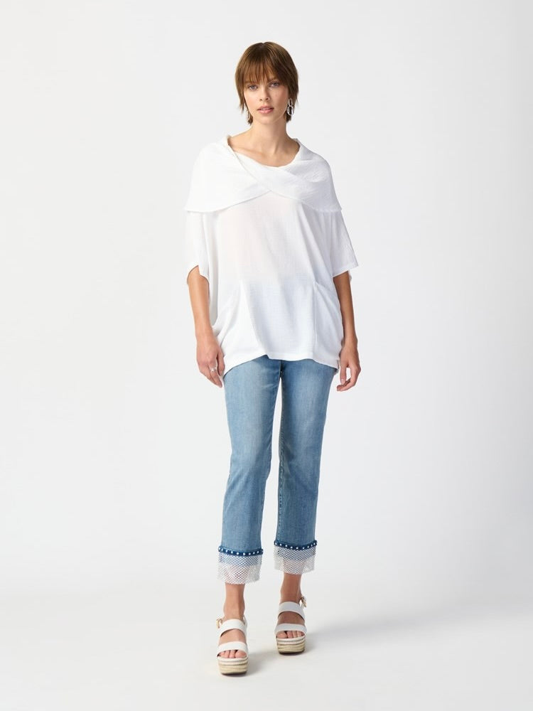 GUAZE COWL NECK TUNIC JOSEPH RIBKOFF