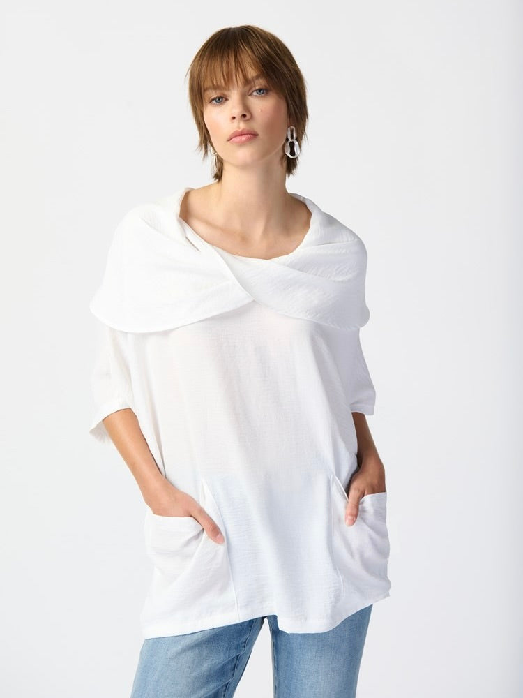 GUAZE COWL NECK TUNIC JOSEPH RIBKOFF