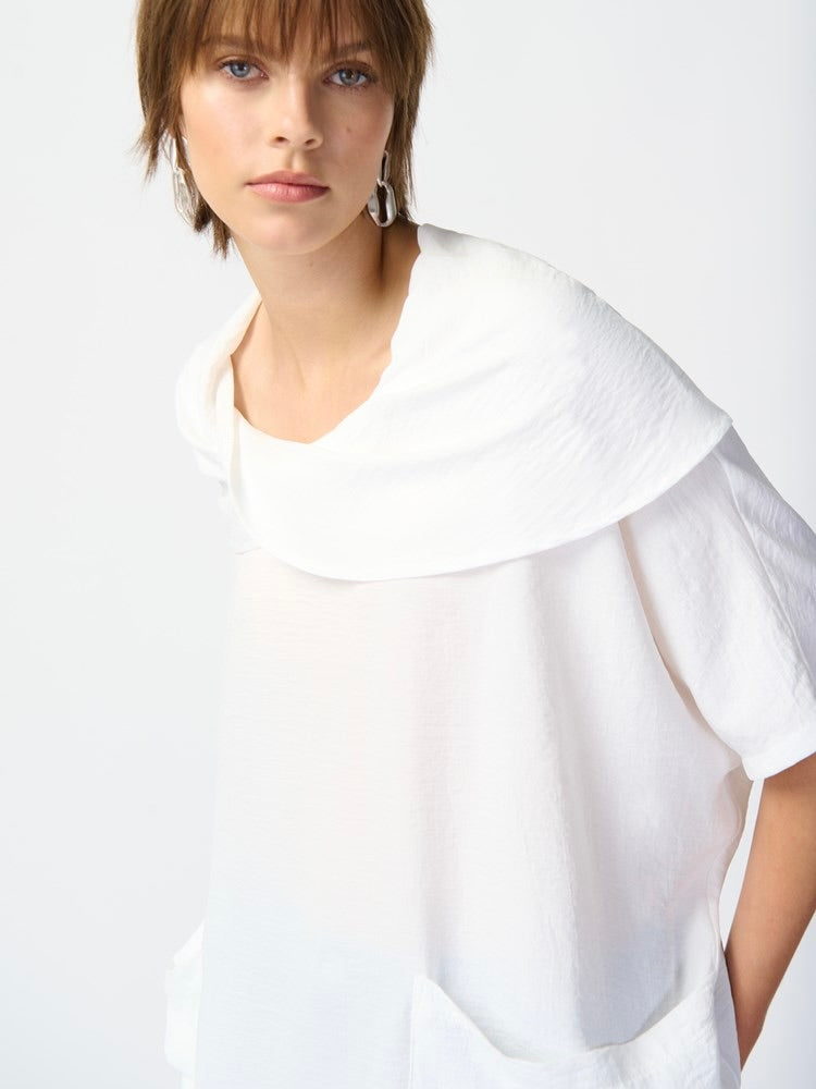 GUAZE COWL NECK TUNIC JOSEPH RIBKOFF