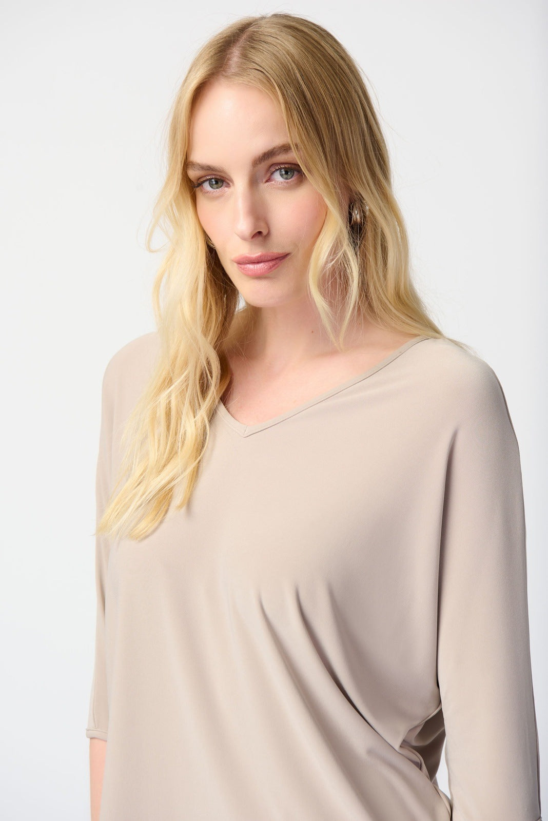 SILKY KNIT REVERSIBLE BOXY TOP JOSEPH RIBKOFF