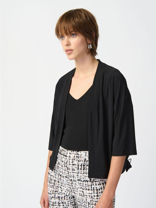 SILKY KNIT COVER UP WITH DOLMAN SLEEVE