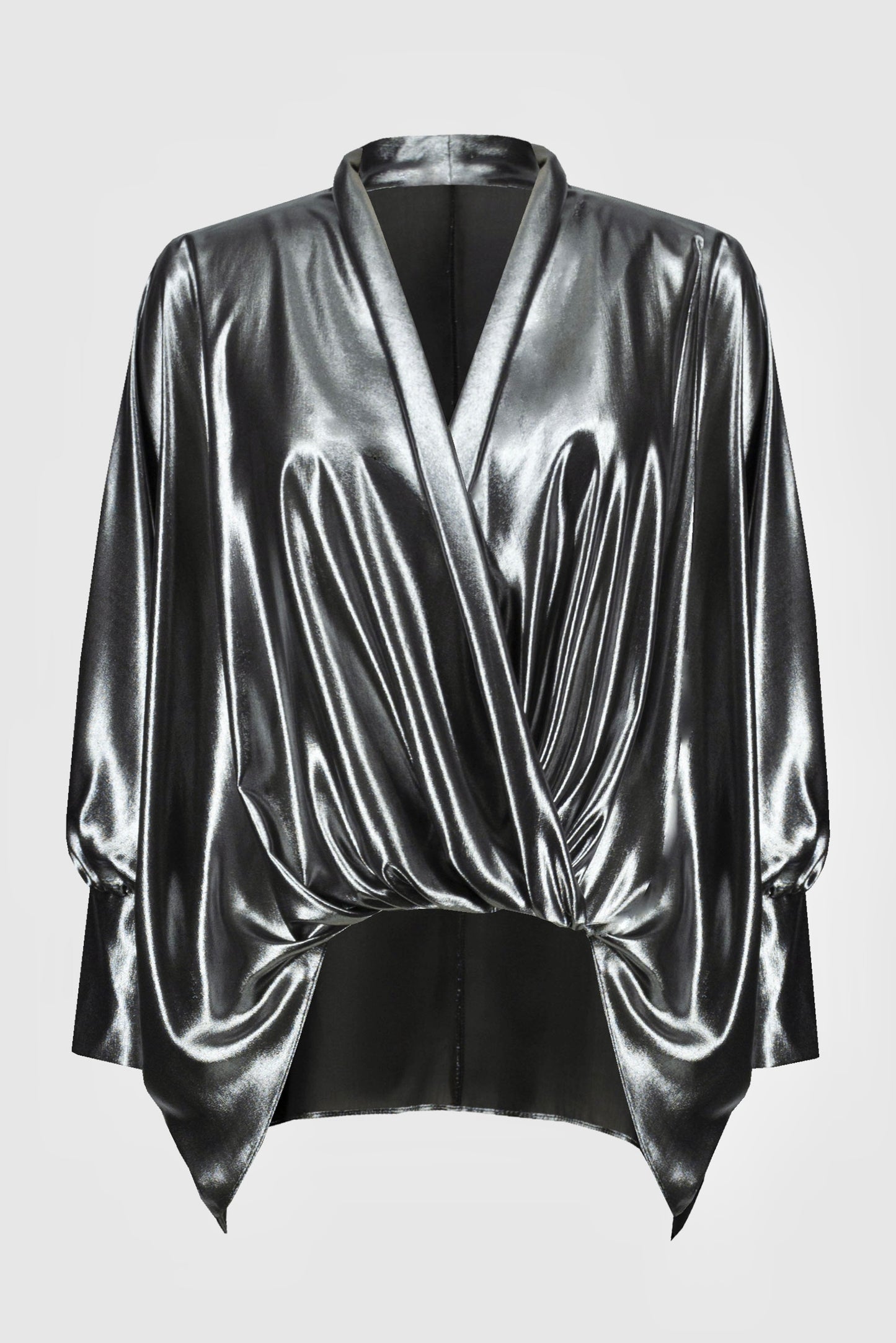 LIQUID SILVER BLOUSE JOSEPH RIBKOFF