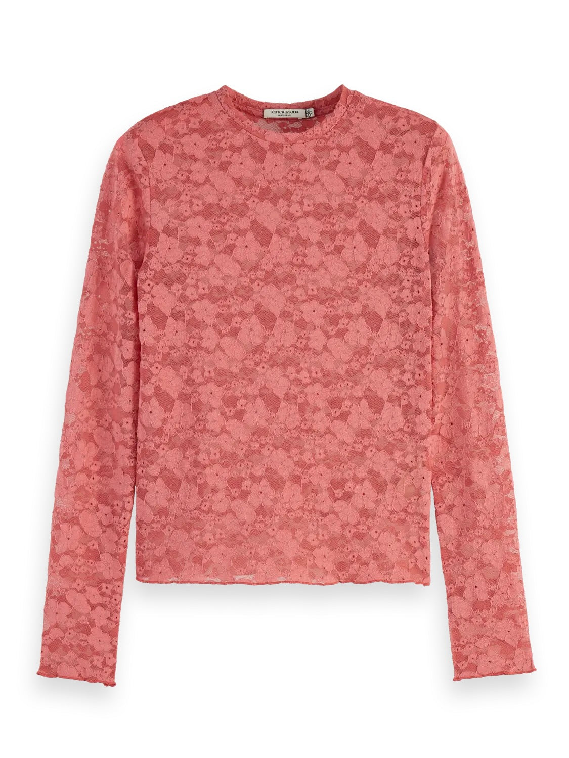 FLORAL LACE LONG SLEEVE TSHIRT