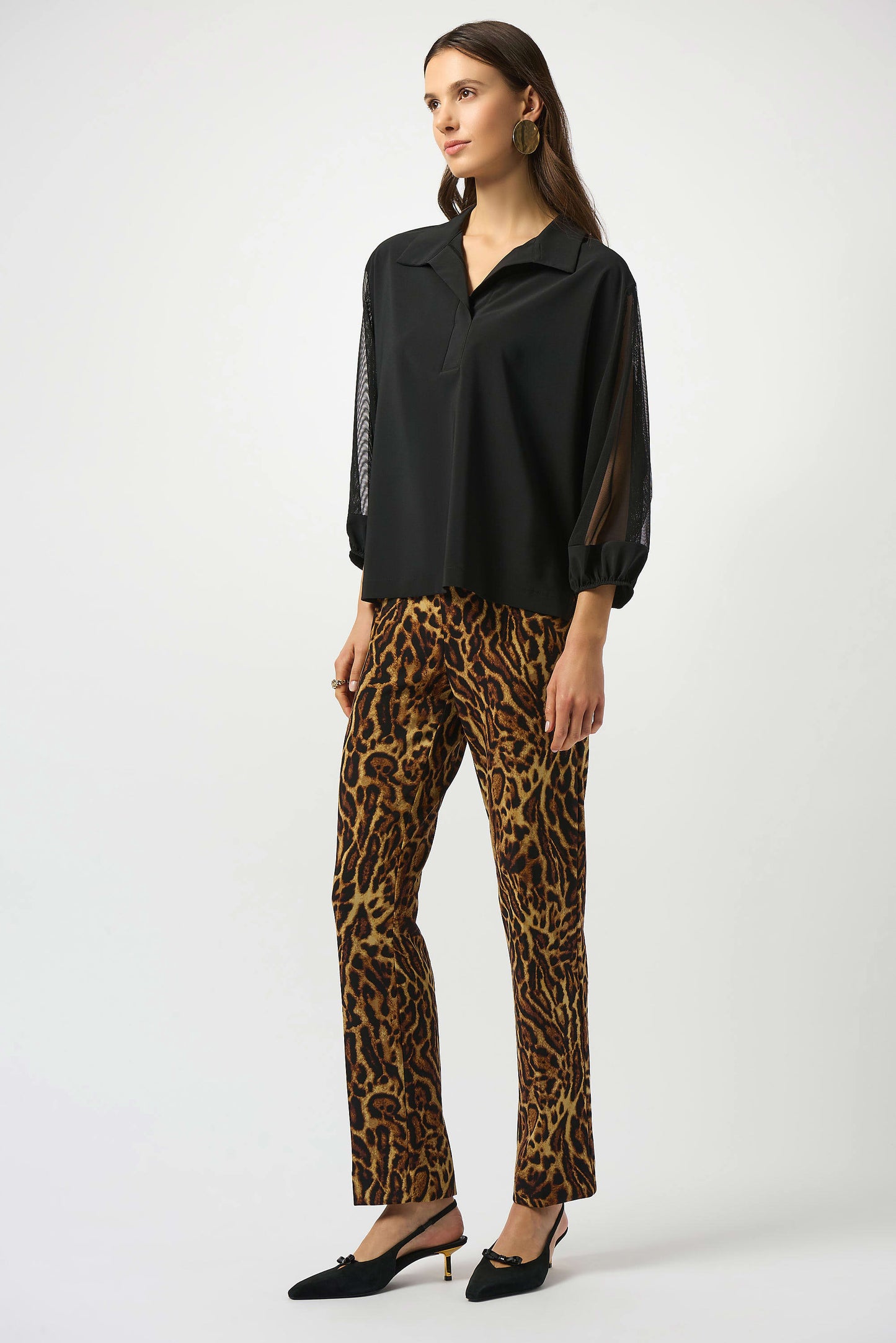 SHEER SLEEVE TOP