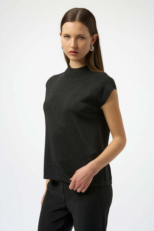 SHIMMER MOCKNECK SWEATER