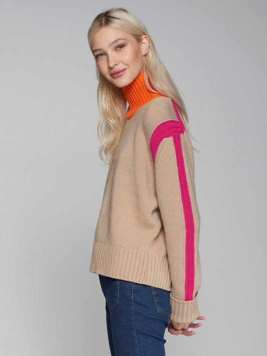 JERSEY CUELLO ALTO KNIT TOP VILAGALLO