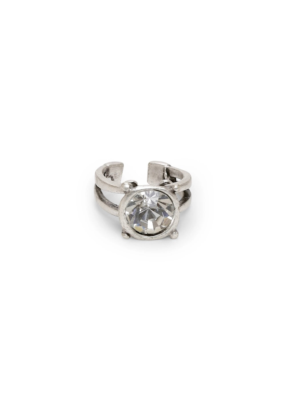 ROUND CRYSTAL ADJUSTABLE RING