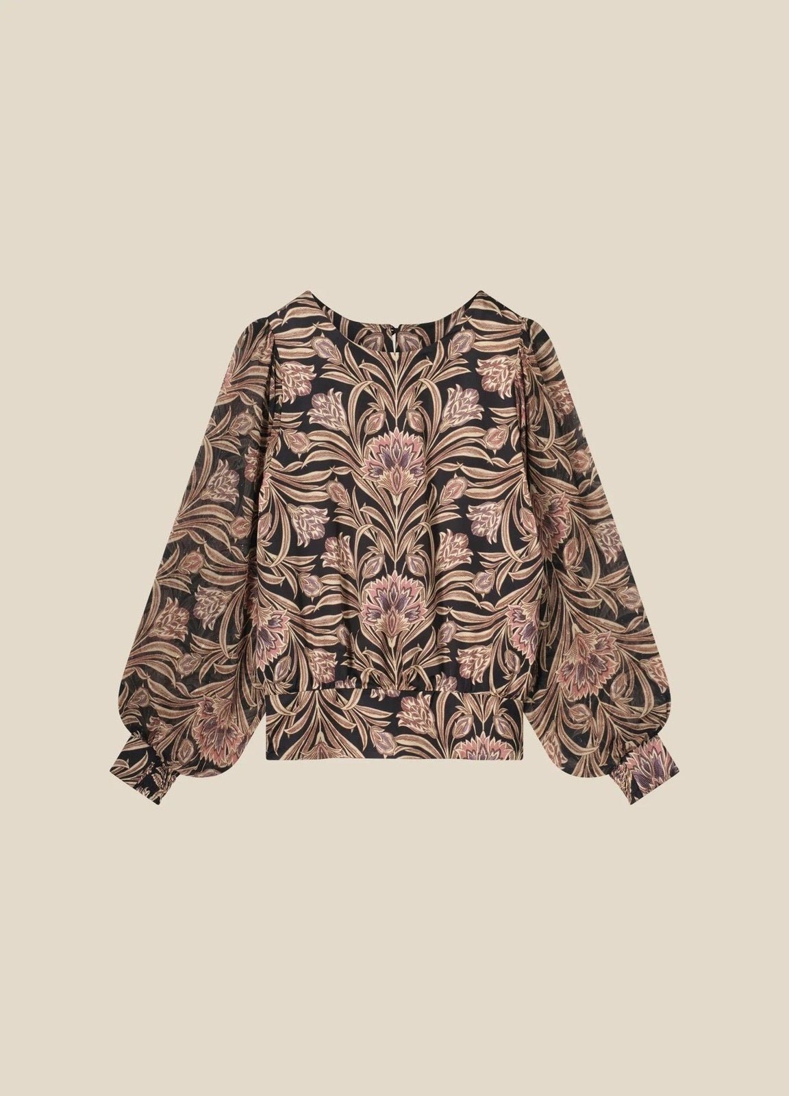 FLORAL LONG SLEEVE BLOUSE SUMMUM