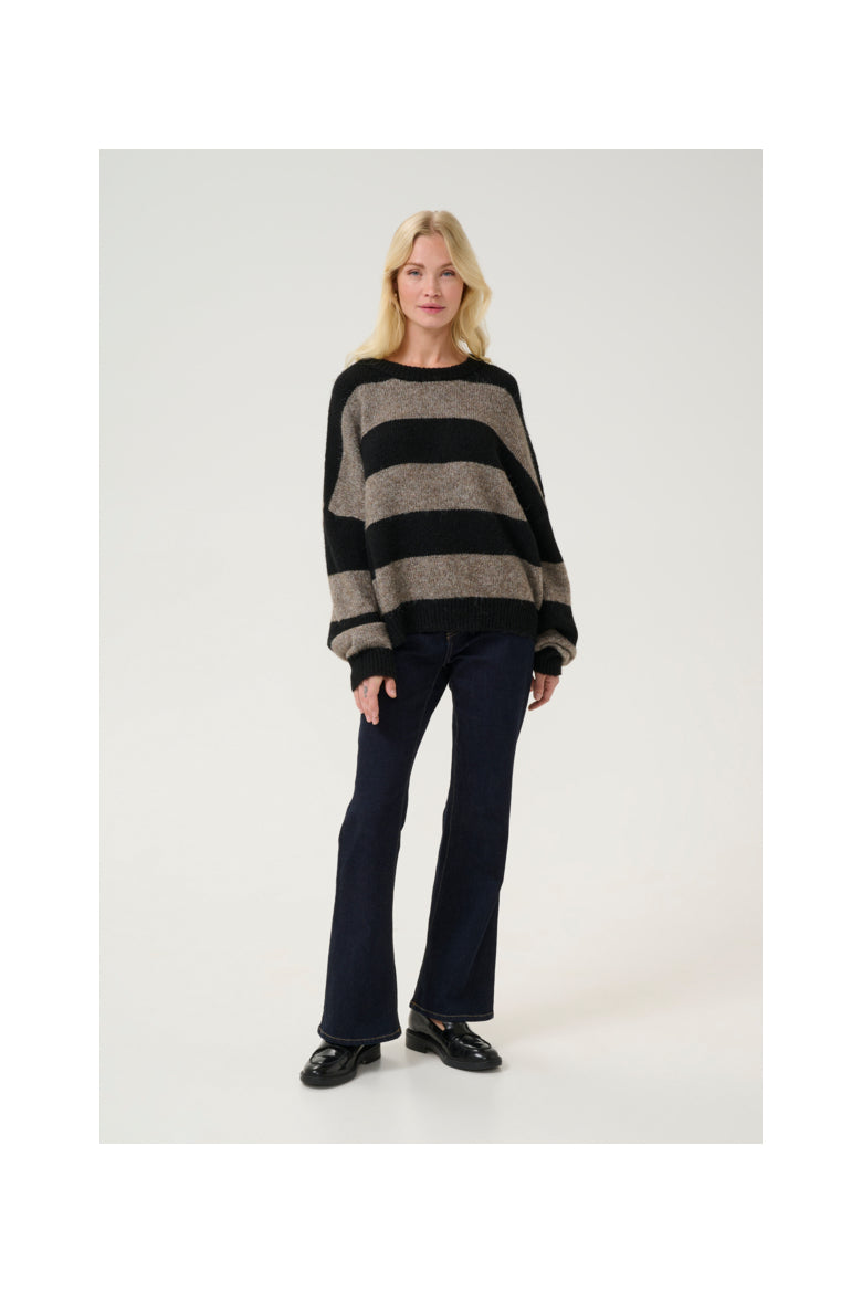 KIMMY STRIPED PULLOVER SWEATER