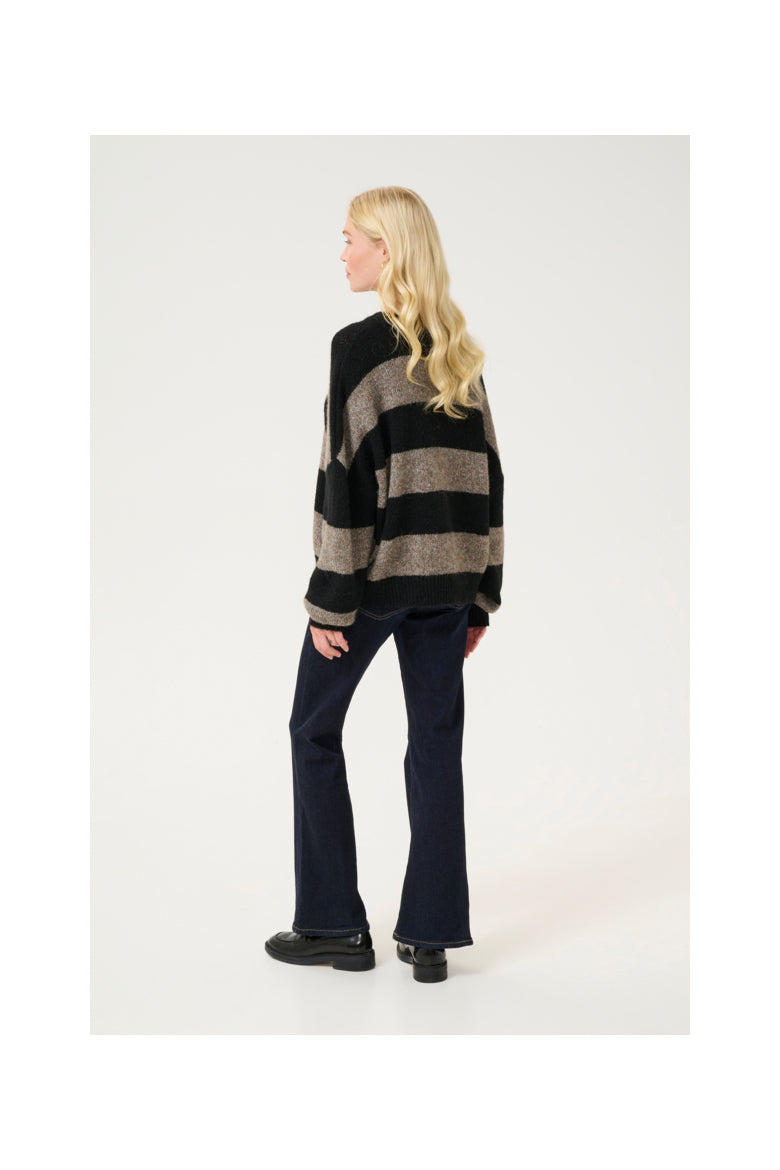 KIMMY STRIPED PULLOVER SWEATER