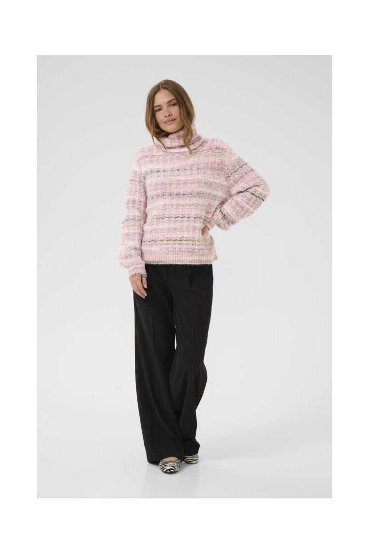 MARBLE ROLLNECK SWEATER