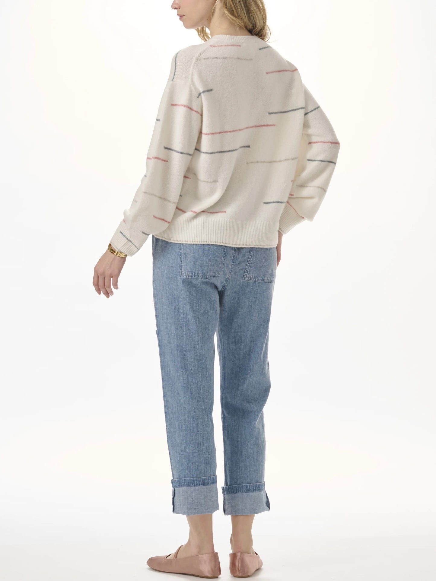 QUINN STRIPE PULLOVER SWEATER