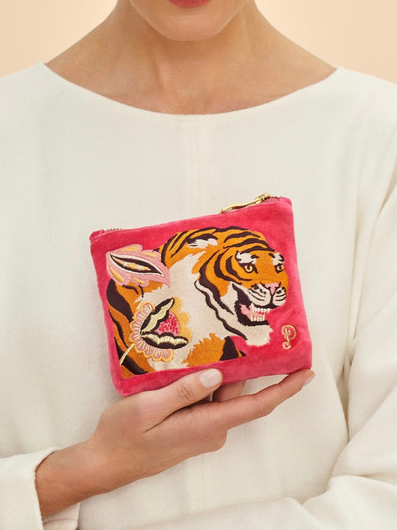 VELVET TIGER POUCH SMALL