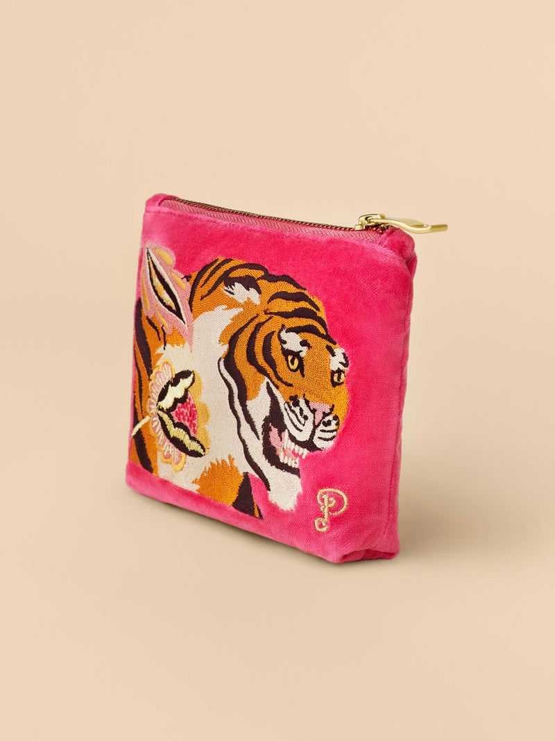 VELVET TIGER POUCH SMALL