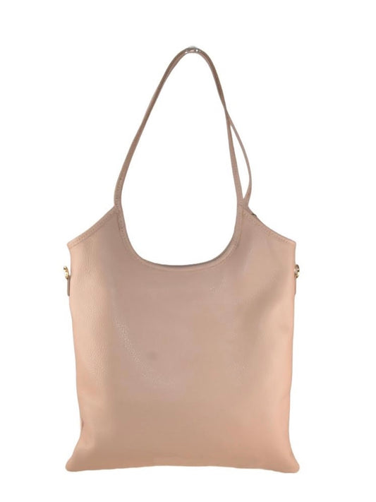 TALL LEATHER TOTE