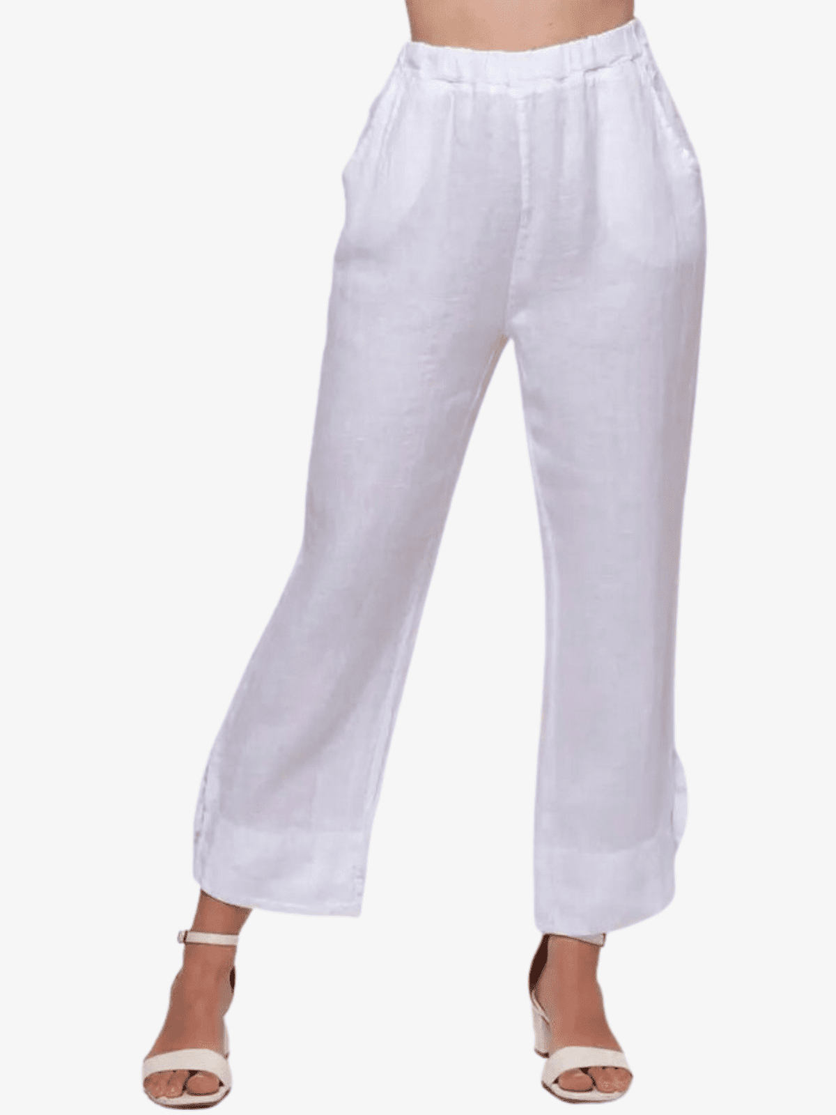PULL ON CROPPED PANT LINEN LUV
