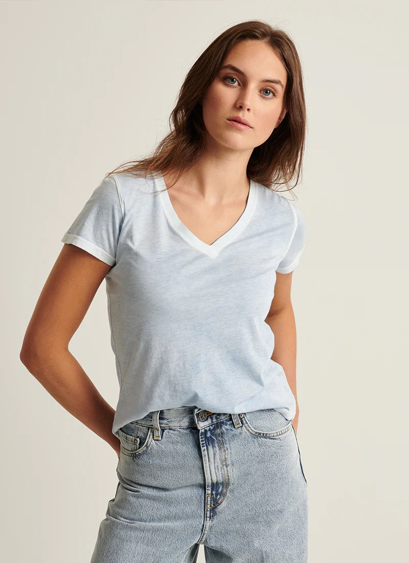 SHORT SLEEVE PIMA CLASSIC VNECK T-SHIRT