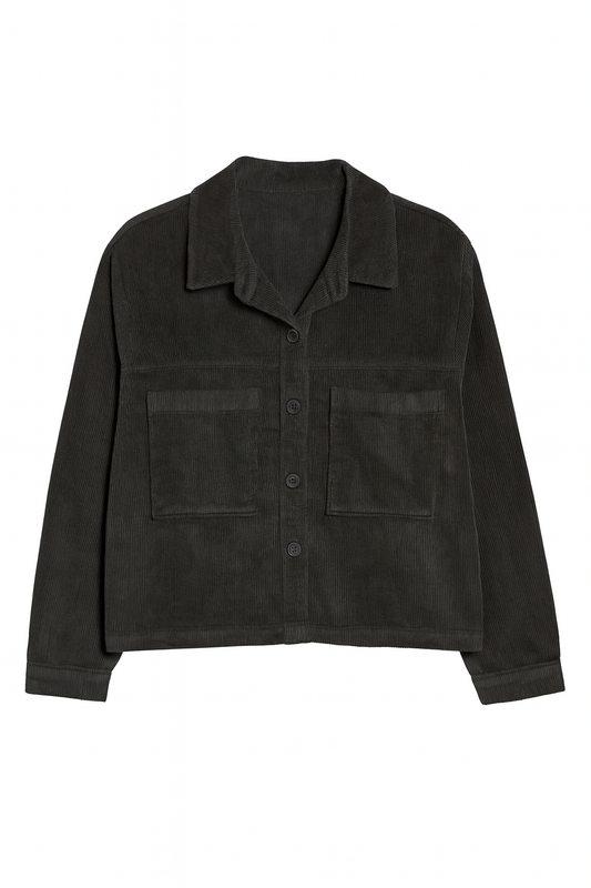 CORDUROY CROP SHIRT