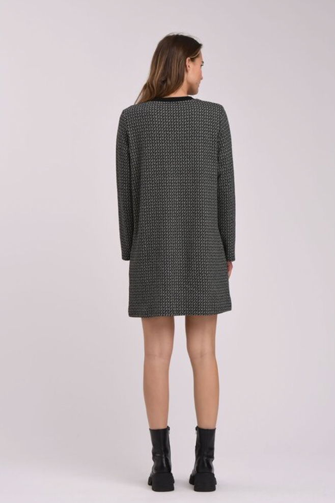 KNIT SPLIT V DRESS LA FEE