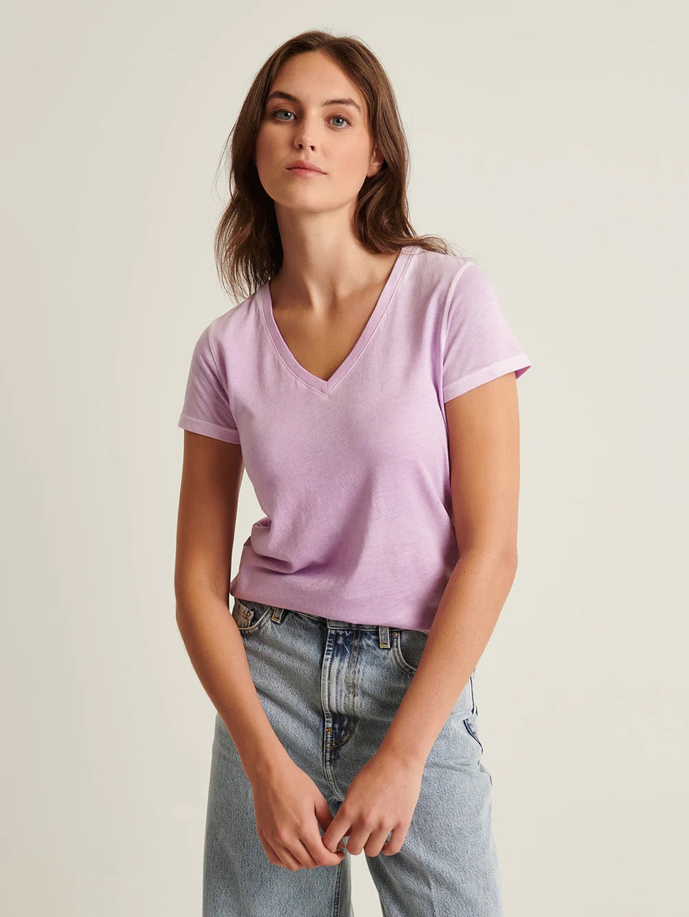 SHORT SLEEVE PIMA CLASSIC VNECK T-SHIRT