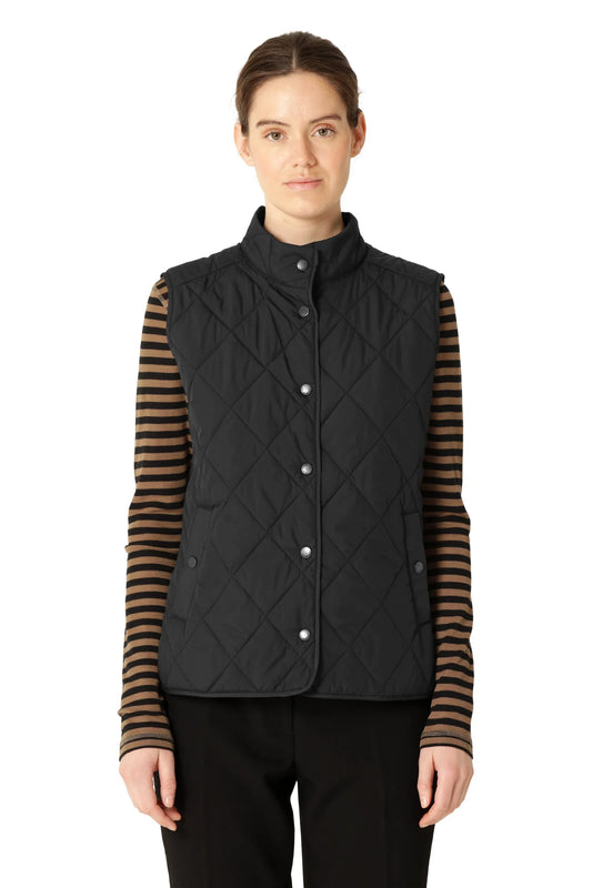 QUILTED STAND COLLAR VEST