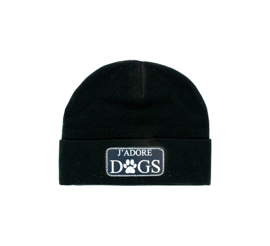 J'ADORE DOGS KNIT BEANIE