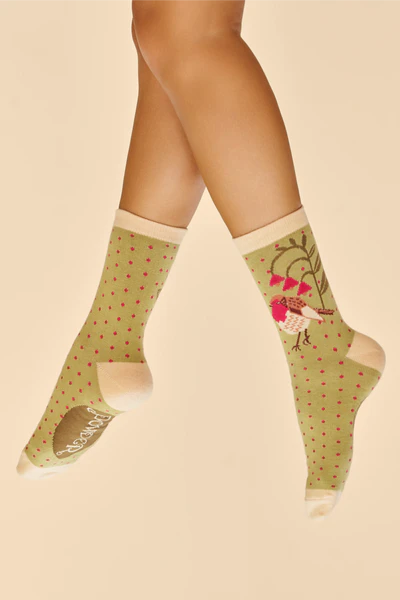 ROSY ROBIN ANKLE SOCK POWDER