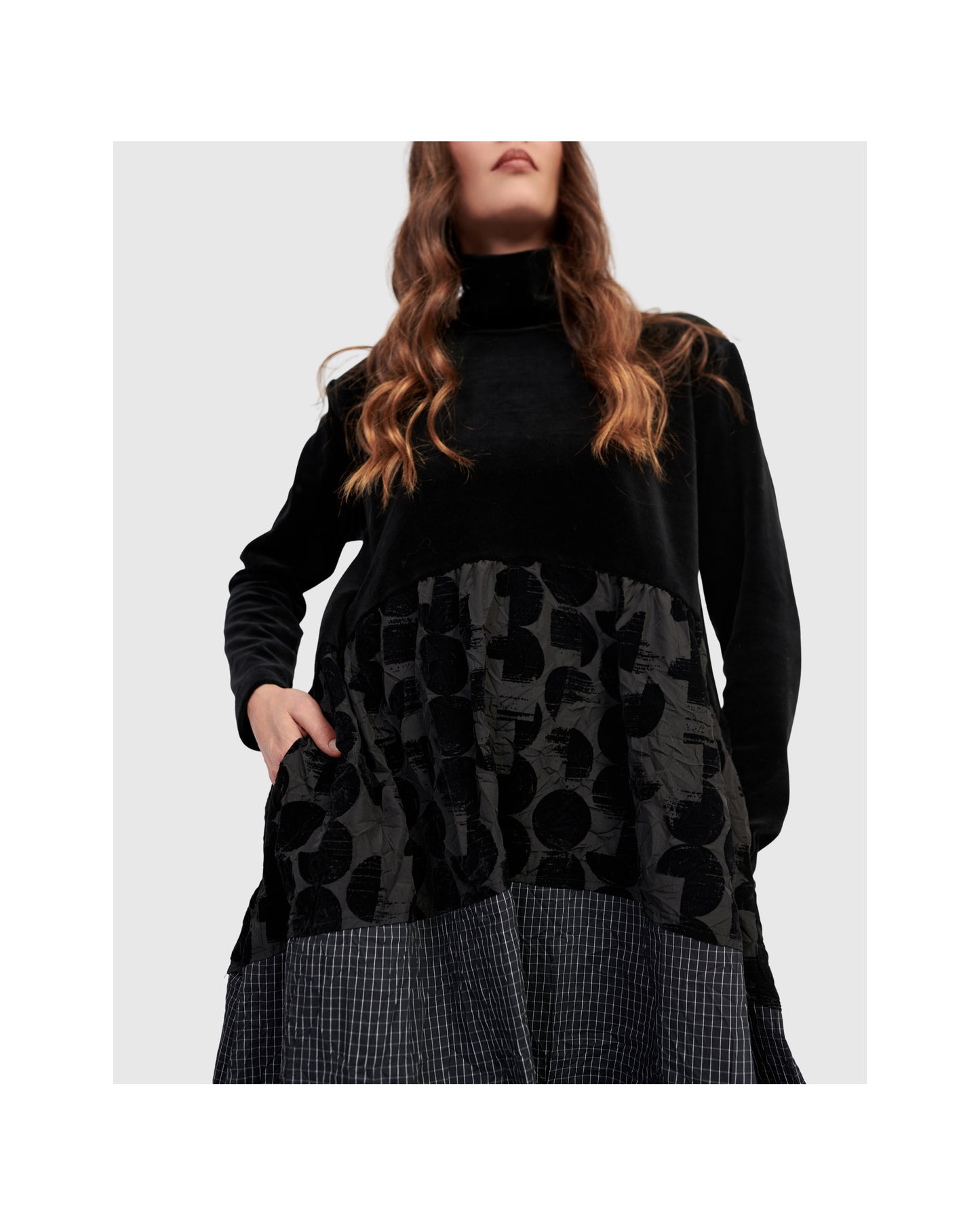 MOCK NECK DRESS