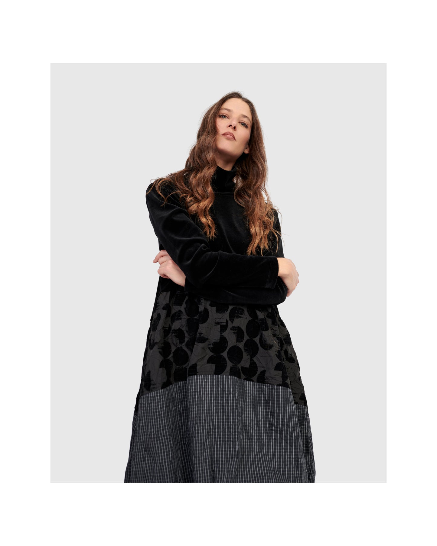 MOCK NECK DRESS