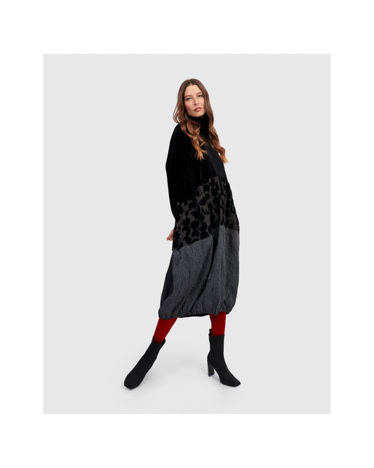 MOCK NECK DRESS