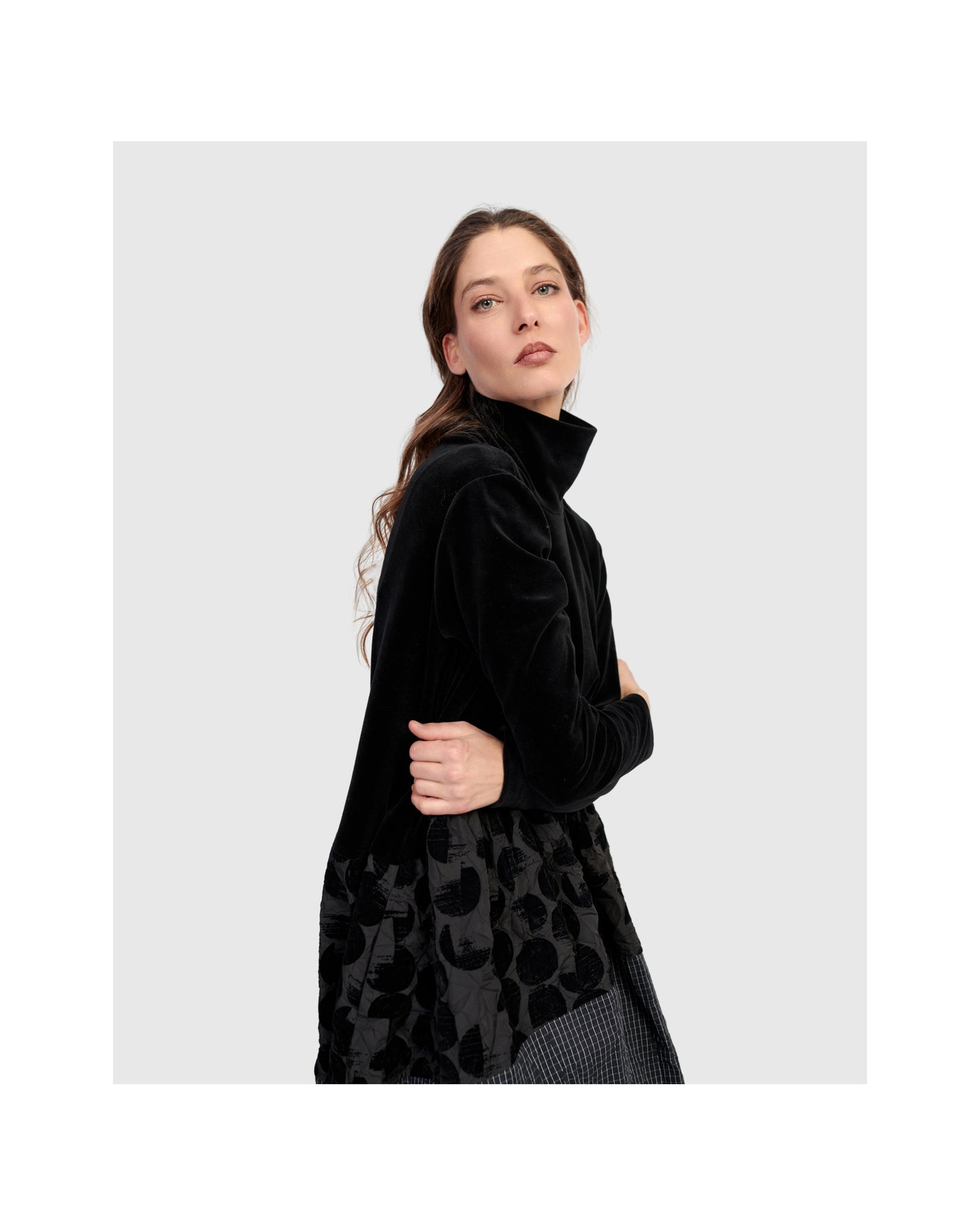 MOCK NECK DRESS