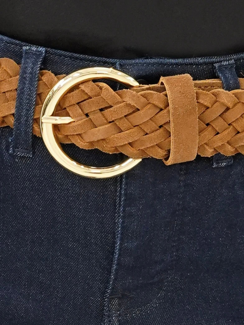 LEATHER BRAIDED BELT LANDES