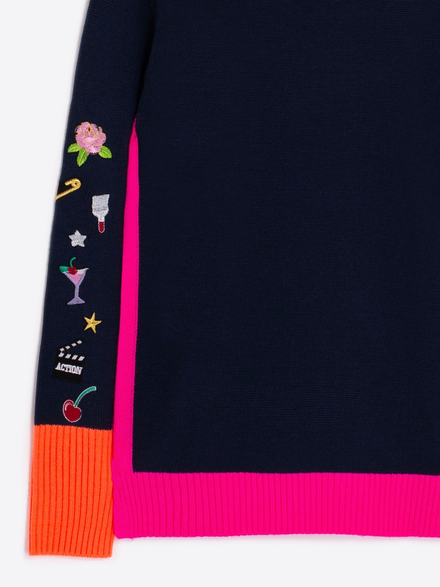 TURTLENECK EMBROIDERY SWEATER VILAGALLO