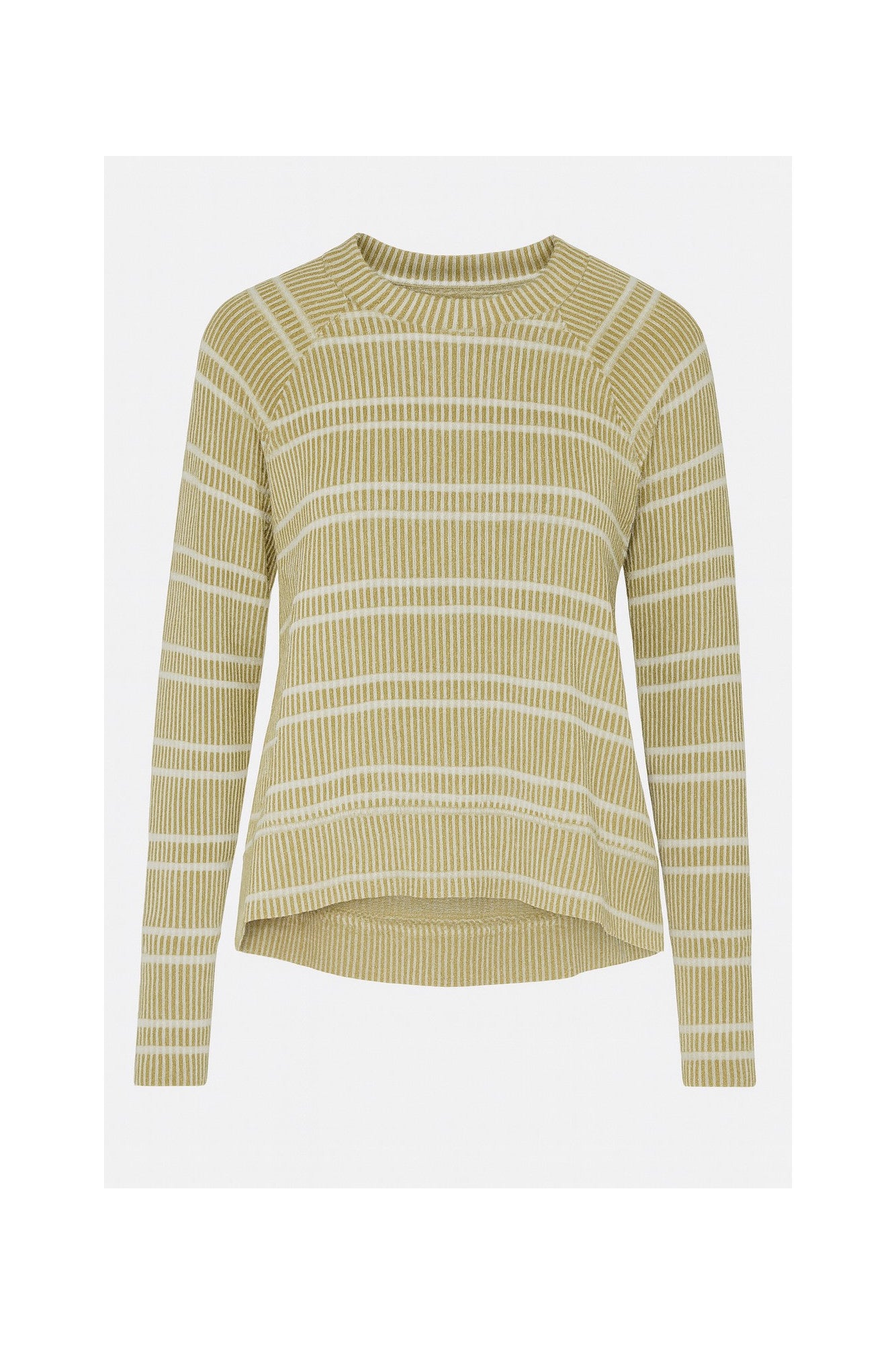 CREW NECK HIGH LOW RAGLAN TOP