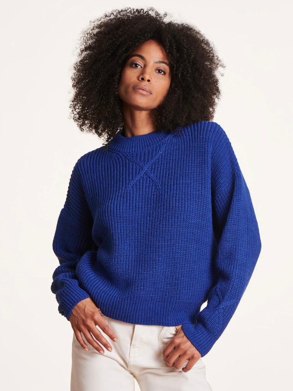 MOCKNECK KNIT SWEATER LA FEE