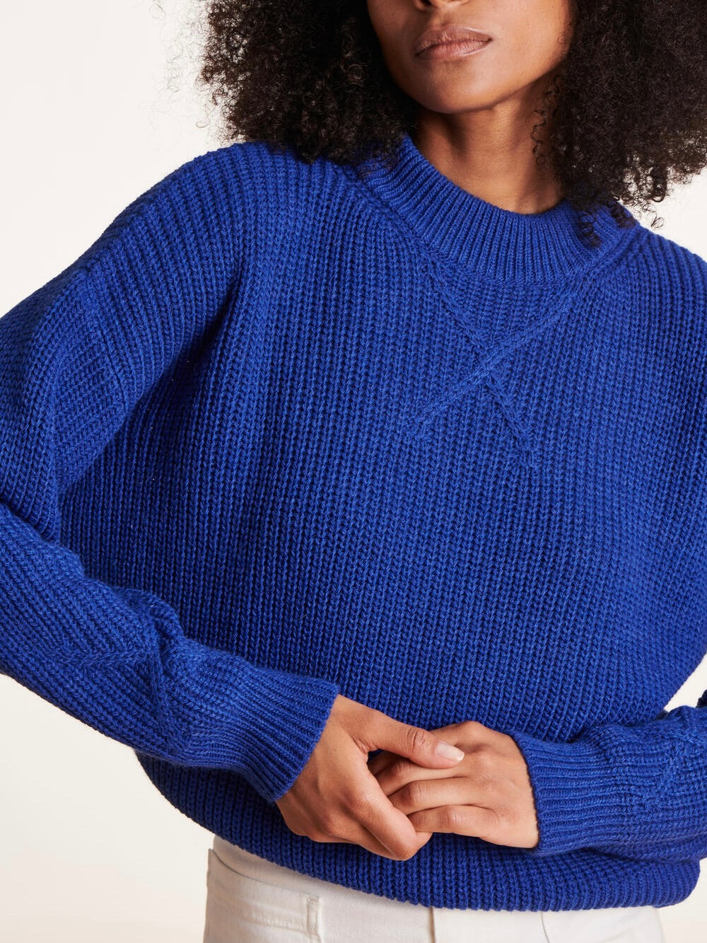 MOCKNECK KNIT SWEATER LA FEE