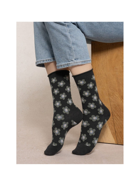FLOWER WOOL SOCK
