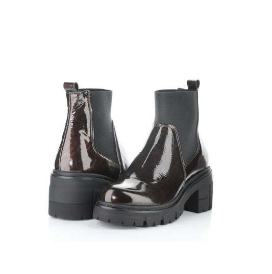 PATENT CHUNKY BOOTIE