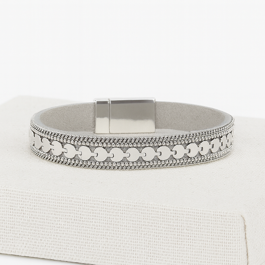 METALLIC ORNAMENT MAGNETIC BRACELET