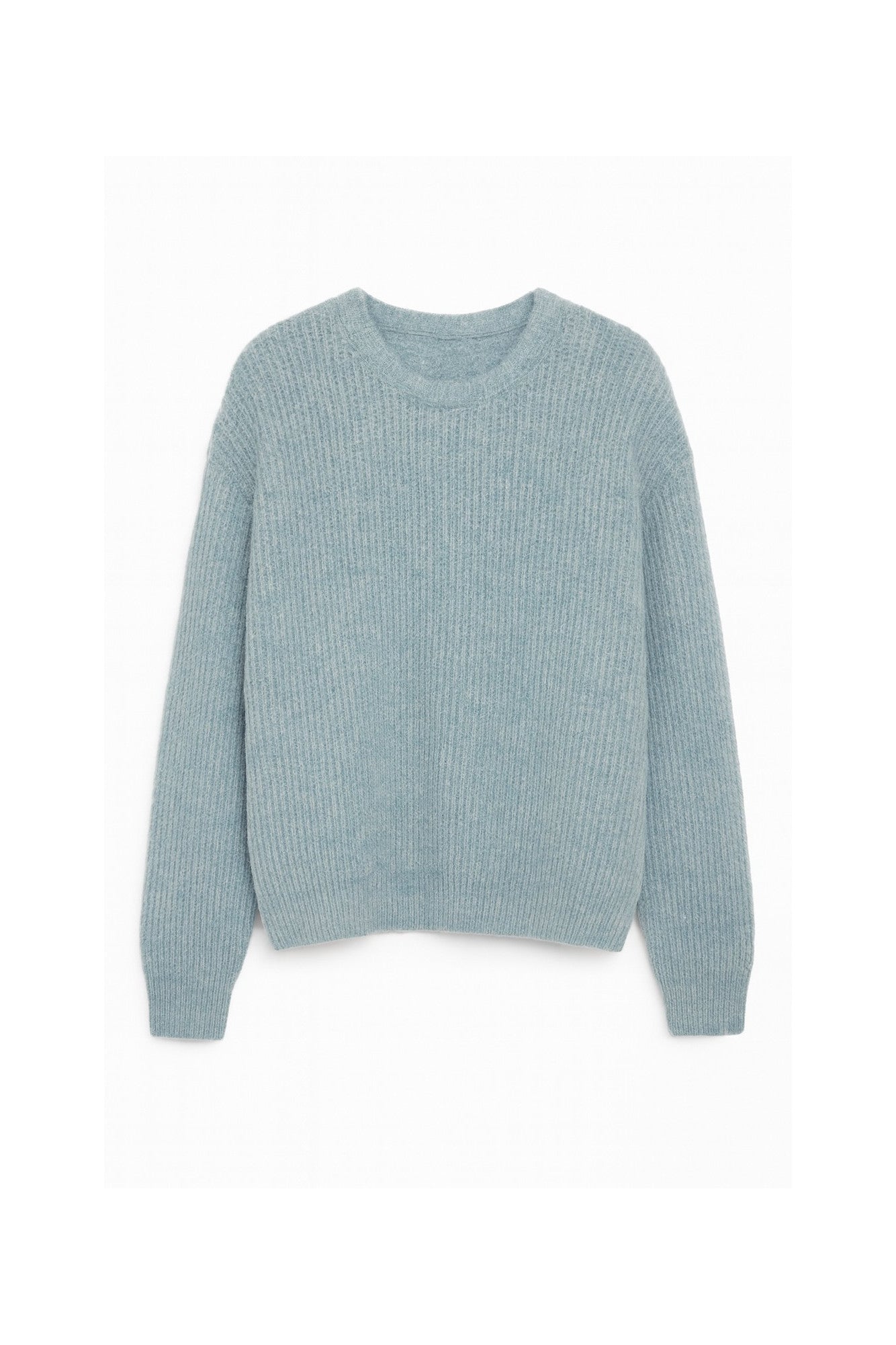 CREW NECK RIB SWEATER