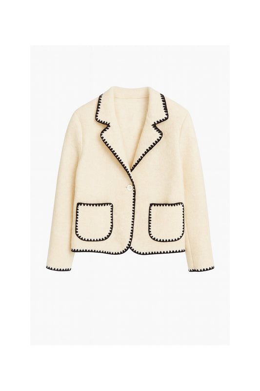 CONTRAST TRIM JACKET